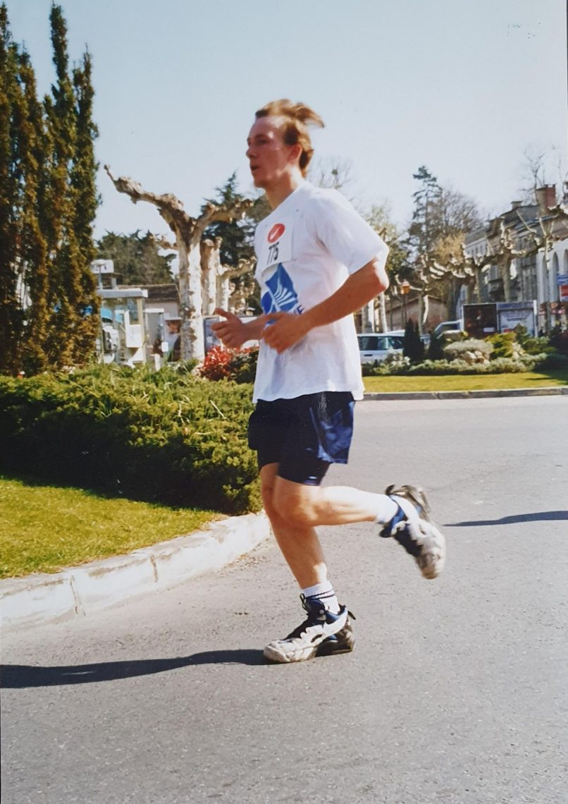 Photo officielle course Coimères Langon 11 km, 22 mars 1998. Sylvain Barnet. French-running.com
